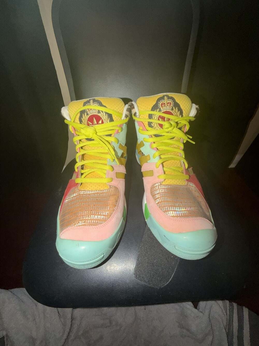 Adidas x Jeremy Scott JS Streetball Multicolour High Top Sneakers